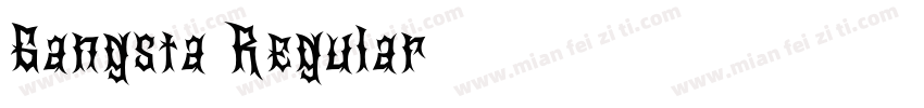 Gangsta Regular字体转换